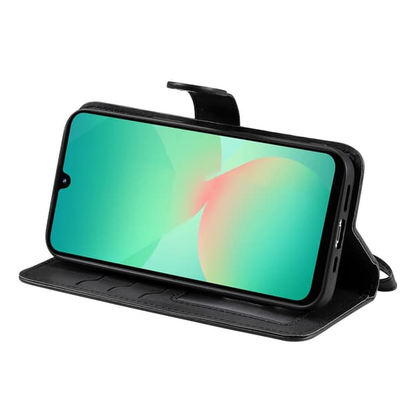 Läder Magnetfodral Samsung Galaxy A17 Svart
