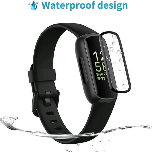 Hærdet glas skærmbeskyttelse til Fitbit Inspire 3 - Sort