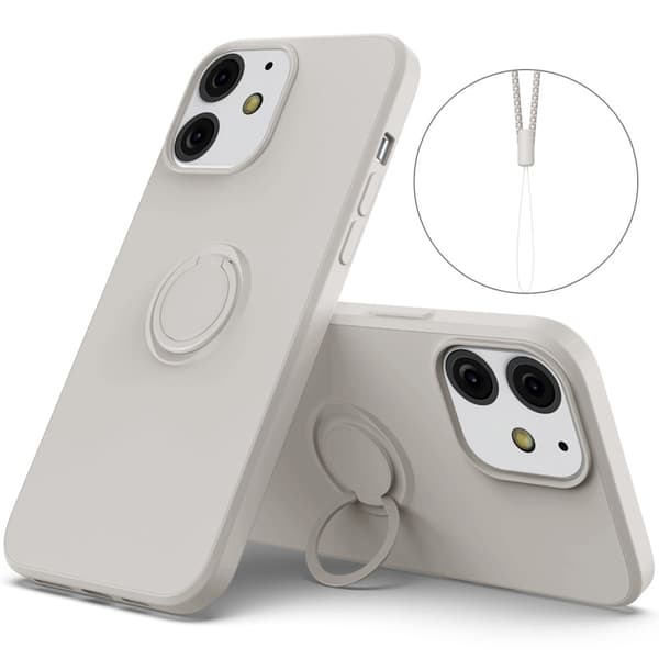 iPhone 13 Mini Skal Med Ringhållare Beige