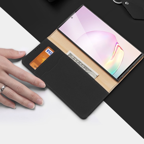 Dux Ducis Wish Læder Pung Etui Galaxy Note 20 Ultra Sort