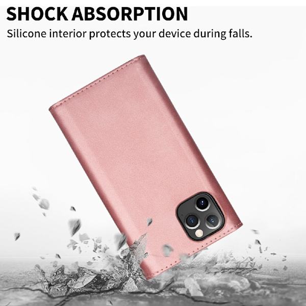 Plånboksfodral iPhone 13 Pro Rose Guld