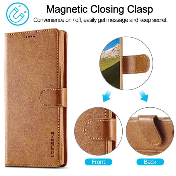 LC.IMEEKE Pungetui Samsung Galaxy S24 Ultra Cognac