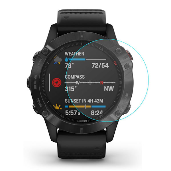 Hat Prince Näyttösuoja Temperoitu Lasi Garmin Fenix 6 Pro