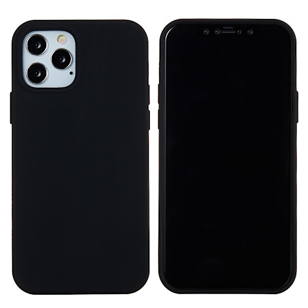 iPhone 13 Pro Max -kuori, silikoni, musta