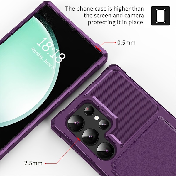 Multi-Slot Case Samsung Galaxy S25 Ultra Lila