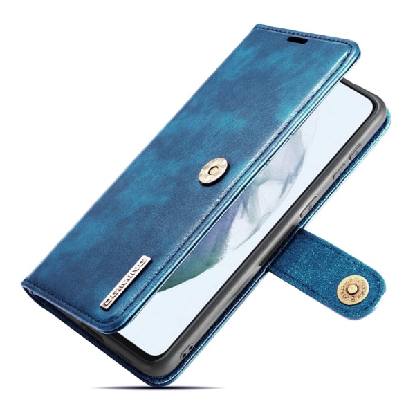 DG.MING 2-in-1 magneettilompakko Samsung Galaxy S21 FE Sininen