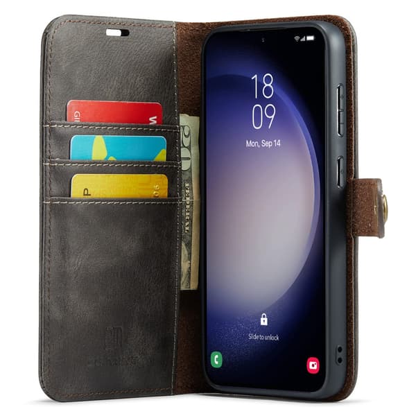 DG.MING 2-i-1 Magnetiskt Plånboksfodral Samsung Galaxy A55 Brun