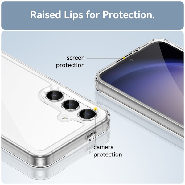 Hybrid Edge Case Samsung Galaxy S24 Transparent