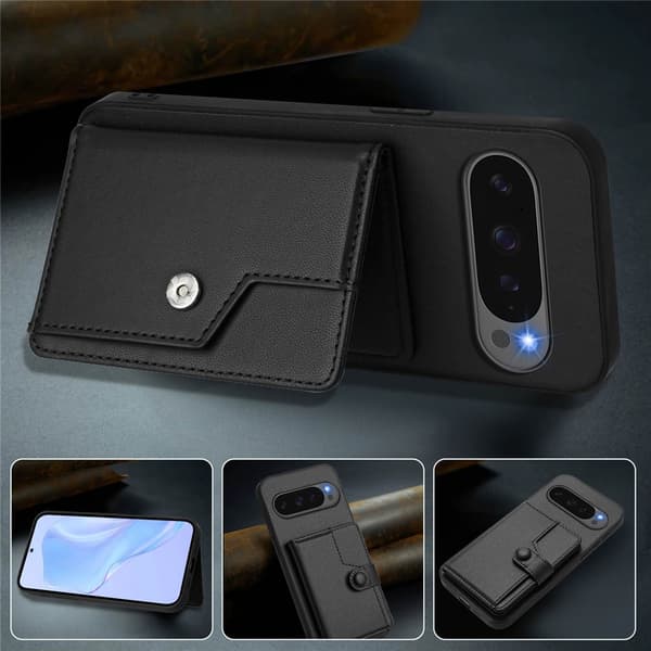 Plånboksskal RFID-skydd Google Pixel 10 Pro XL Svart