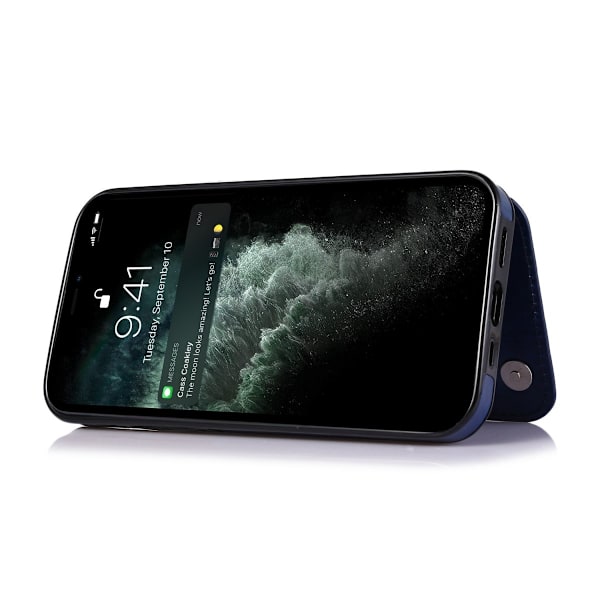 iPhone 14 Pro Max -kotelo lompakolla, sininen