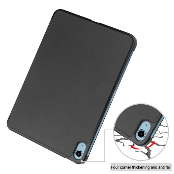 Apple iPad 11 11. sukupolvi (2025) Kotelo Tri-fold Musta