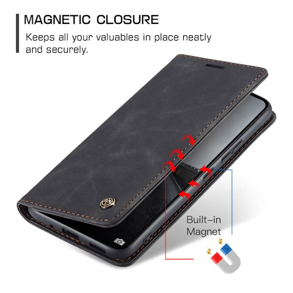 CaseMe Slim Pungetui Xiaomi 14 Pro Sort