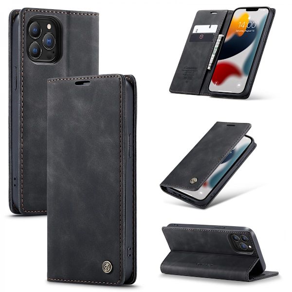 CaseMe Slim Pungetui iPhone 13 Pro Max Sort