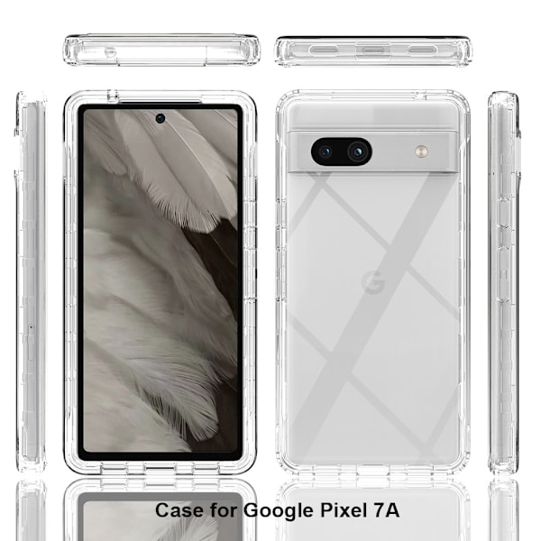 360 Full Cover Edge Case Google Pixel 7a Transparent