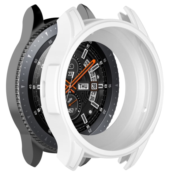 Silikonikuori Samsung Galaxy Watch 46mm/Gear S3 Frontier White -kellolle