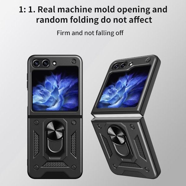 Hybridskal Samsung Galaxy Z Flip 6 Ringholder Sort