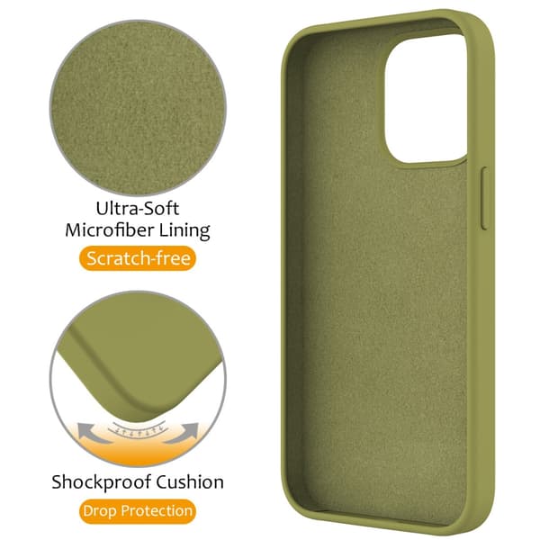 Silikoni Bumper Kickstand MagSafe iPhone 16 Pro Vihreä