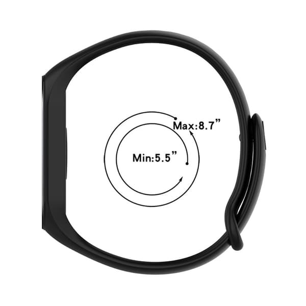 Silikonerem Xiaomi Mi Band 7 Sort