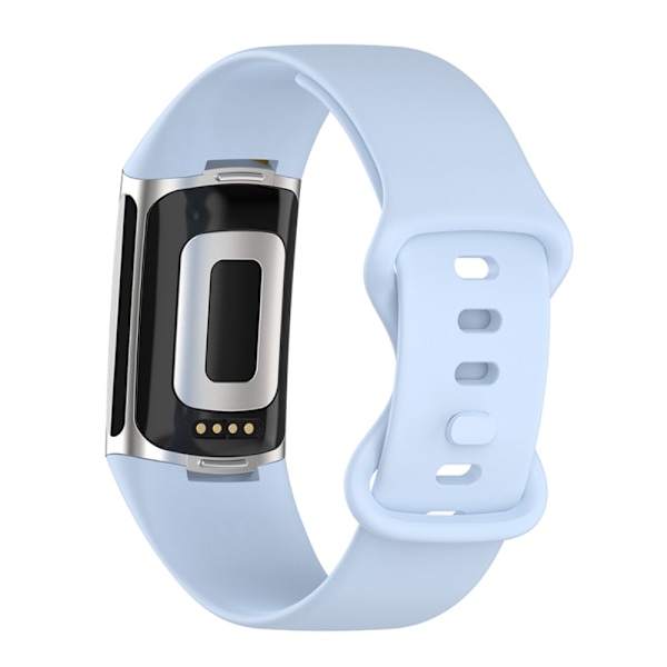 Fitbit Charge 5 -vaaleansininen silikoniranneke (L)