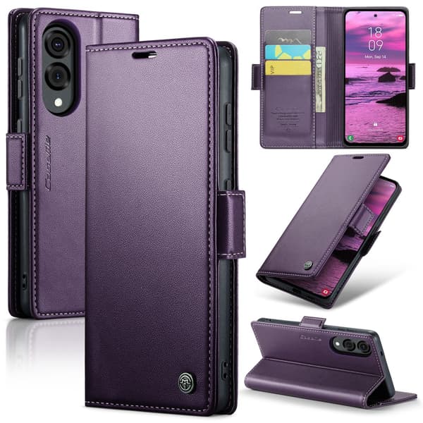 CaseMe Slim Plånboksfodral RFID-skydd Samsung Galaxy S25 Edge Li