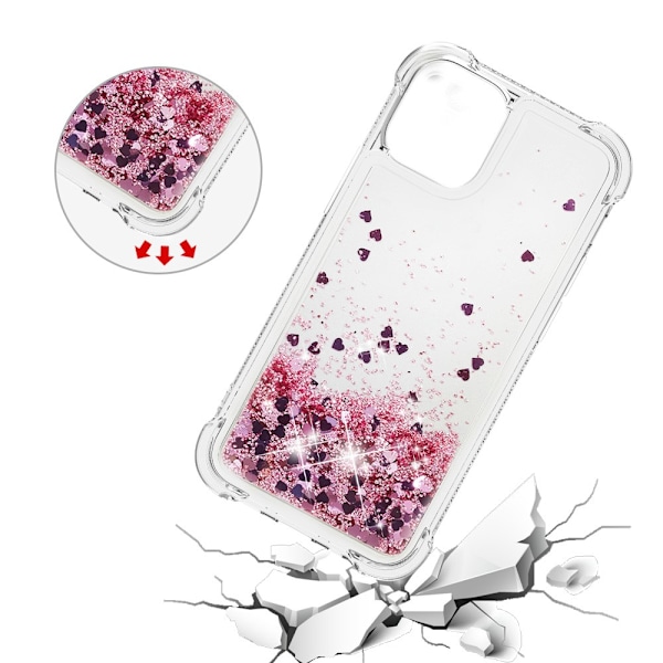 Glitter Bling TPU Case iPhone 13 Mini Rose Guld