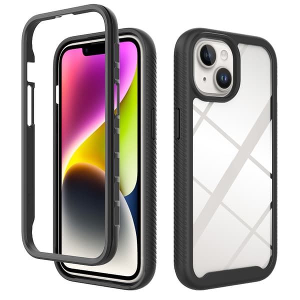 Kattava suojakuori iPhone 15 Musta