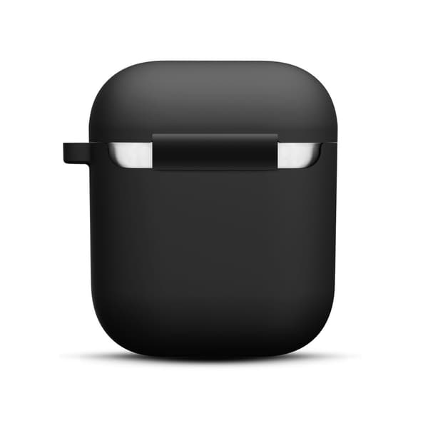 Silikonecover med karabinhage til Apple AirPods - Sort