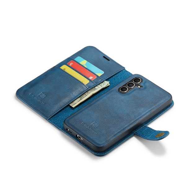 DG.MING 2-in-1 Magnet Wallet Samsung Galaxy S25 Plus Blue