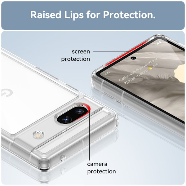 Hybrid Edge Case Google Pixel 7a Transparent