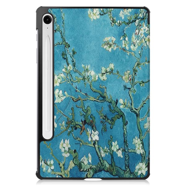 Samsung Galaxy Tab S9 FE Etui Tri-fold Kirsebærblomster