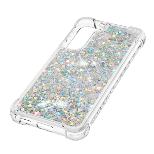 Glitter Bling TPU etui til Samsung Galaxy S22 Plus Sølv