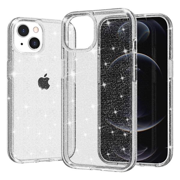 iPhone 14 Kuori Glitter Läpinäkyvä