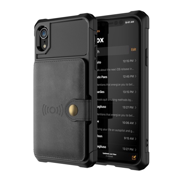 Moni korttipaikka iPhone XR Musta