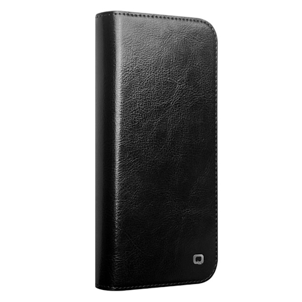 Qialino Læderpung Etui iPhone 16 Pro Sort