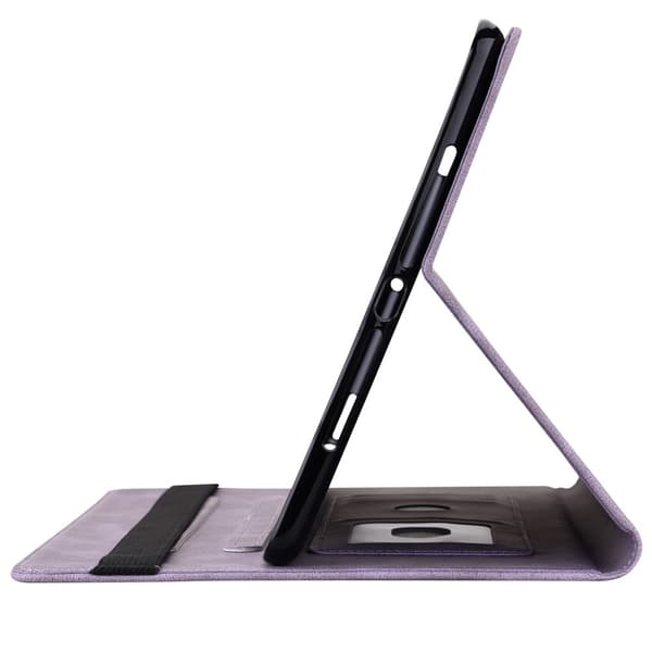 Læderetui Samsung Galaxy Tab A9 Sommerfugle Lilla