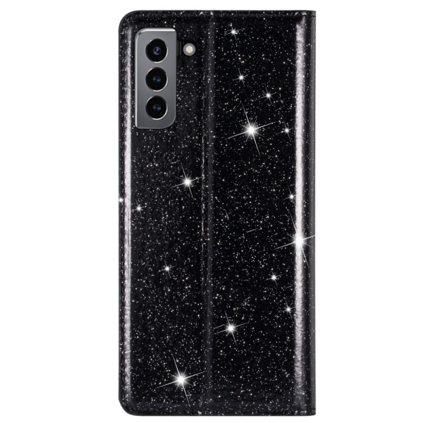 Glitter Pungetui Samsung Galaxy S22 Plus Sort