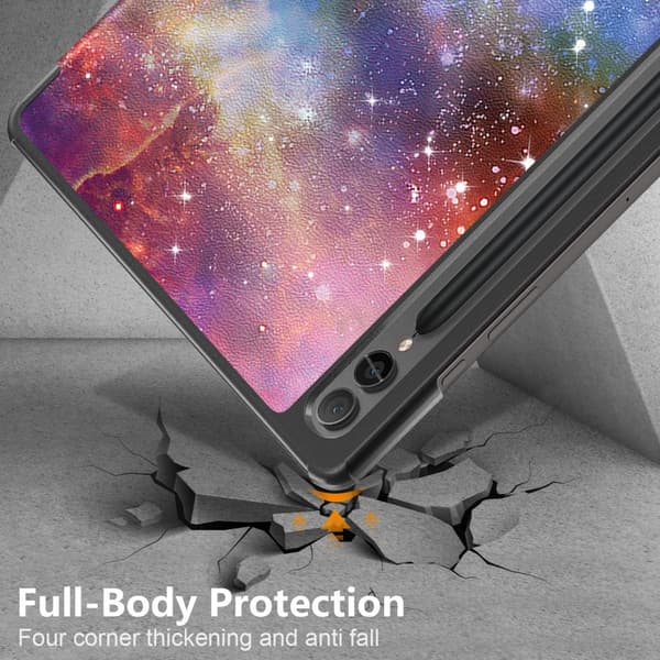 Samsung Galaxy Tab S9 Plus Etui Tri-fold Stjernehimmel