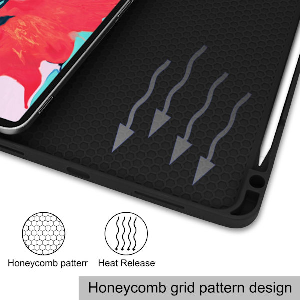 iPad Pro 11 3. sukupolven (2021) -kotelo Tri-Fold kynätelineellä, harmaa