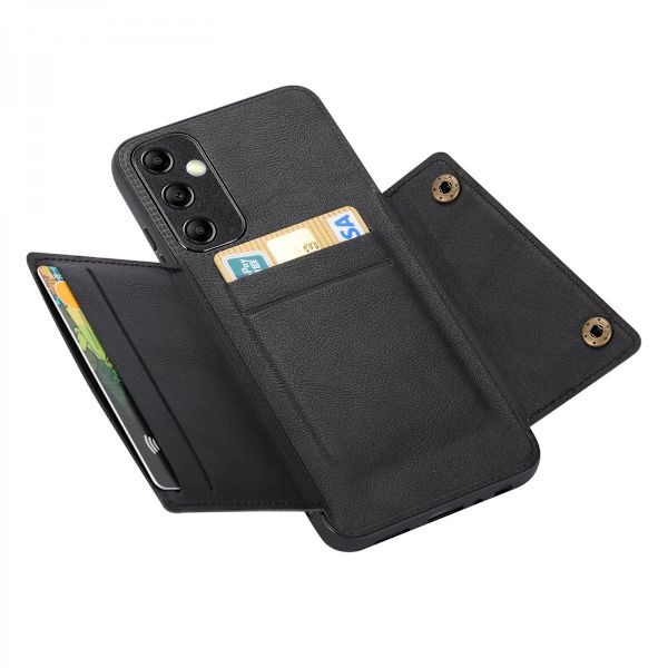 Kotelo lompakolla Samsung Galaxy A15 Musta
