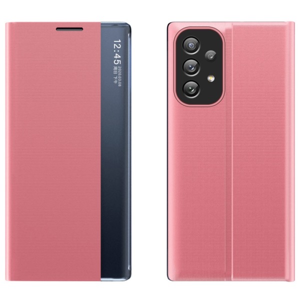 Samsung Galaxy A33 -kotelo, jossa on vaaleanpunainen näyttö