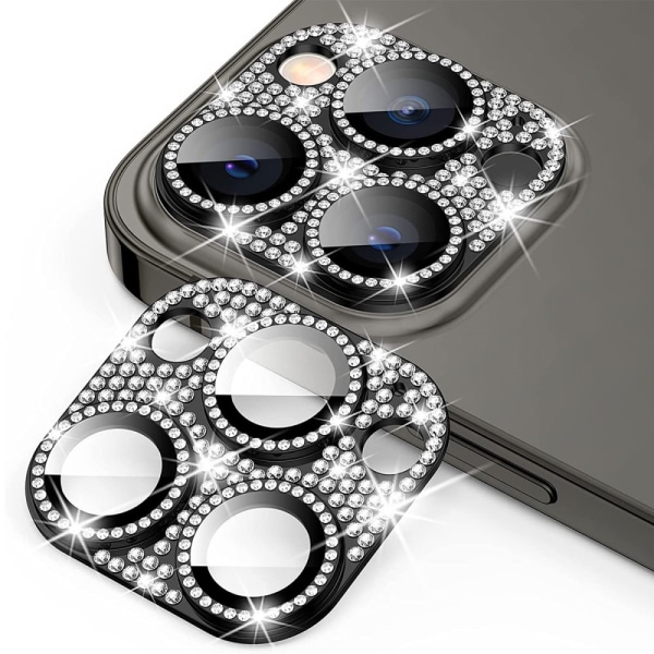 Hat Prince Glitter Kameraskydd Aluminium iPhone 15 Pro/iPhone 15