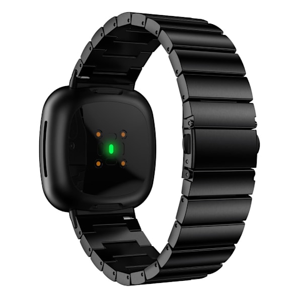 Fitbit Versa 3/Sense musta teräsranneke