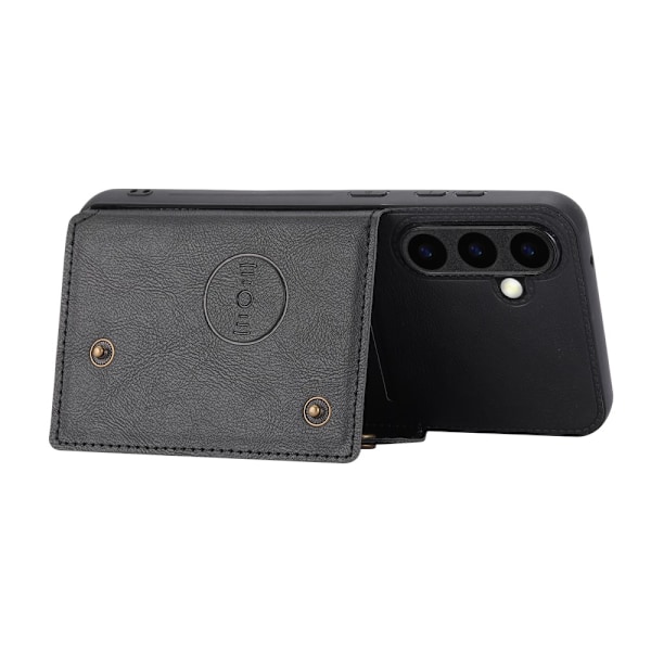 Samsung Galaxy S25 Plus -lompakotelo Musta