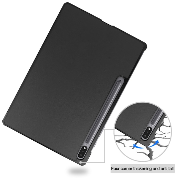 Samsung Galaxy Tab S10 Plus Kotelo Tri-fold Musta