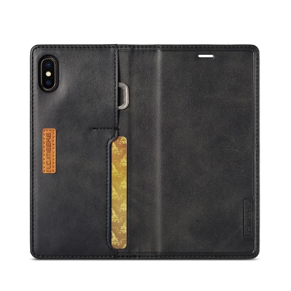 LC.IMEEKE Retro Style iPhone X/XS Fodral Svart