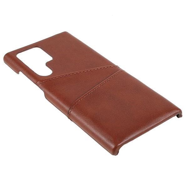 Kortholder Etui Samsung Galaxy S22 Ultra Brun