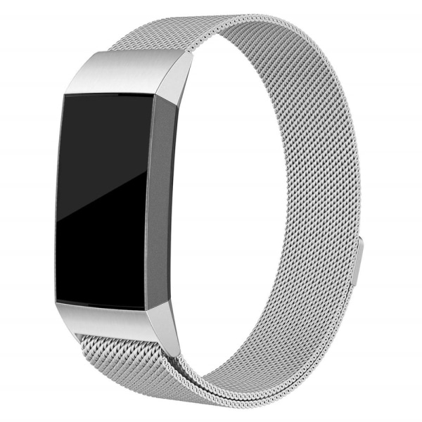 Milanese Loop Rem Fitbit Charge 3/4 Sølv