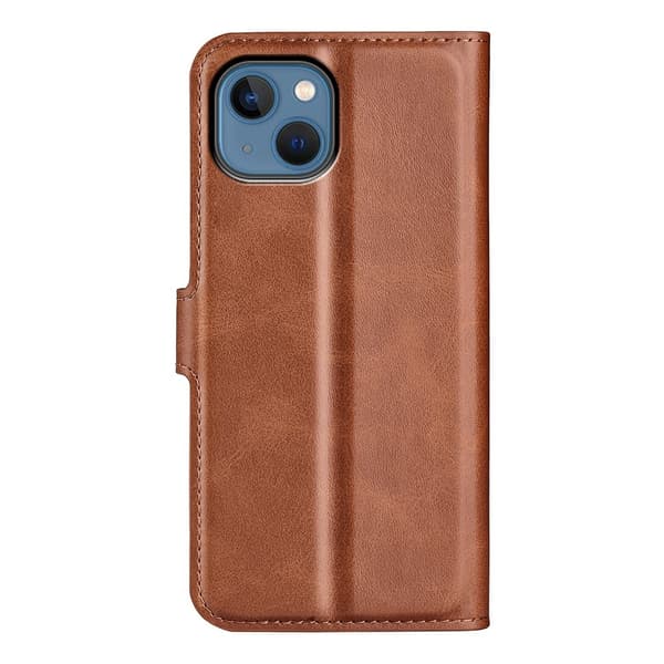 iPhone 14 Wallet Leather Brown