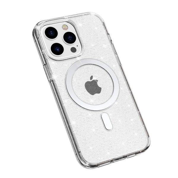 Kimalteleva MagSafe-kuori iPhone 14 Pro Max - läpinäkyvä