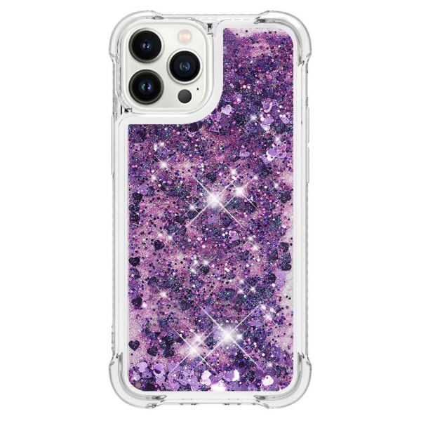 Glitter Bling TPU Case iPhone 15 Pro Lila